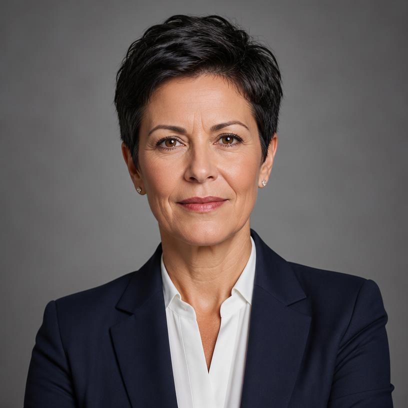 Portrait of the fictional executive used in this preview